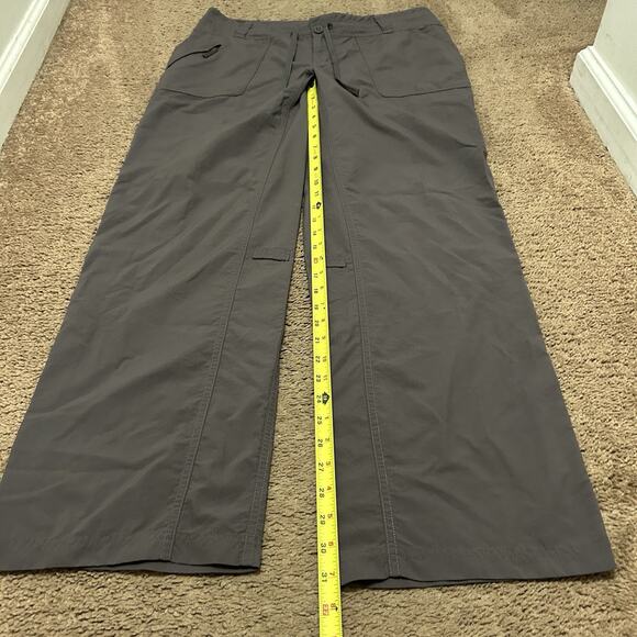 North Face Pants Horizon Tempest Nylon Ripstop Hiking Gray Womens 12 - Picture 3 of 8